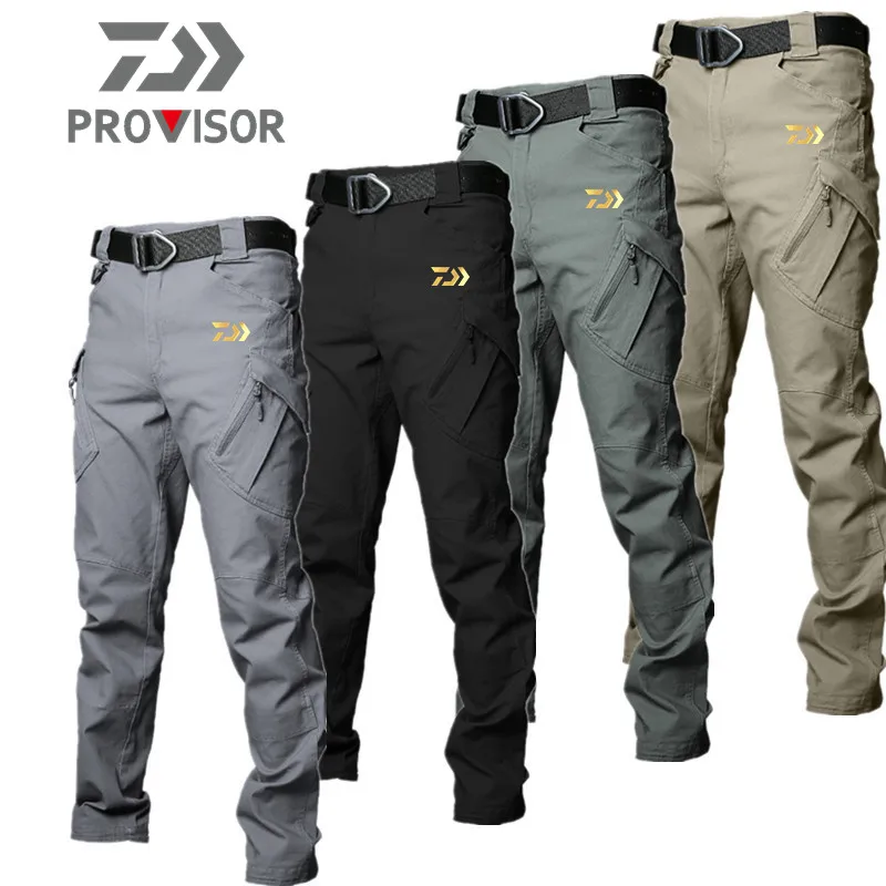 

New Daiwa Breathable Waterproof Fishing Pants Camouflage Hiking Hunting Camping Outdoor Wear Thin Spring Fishing Clothes