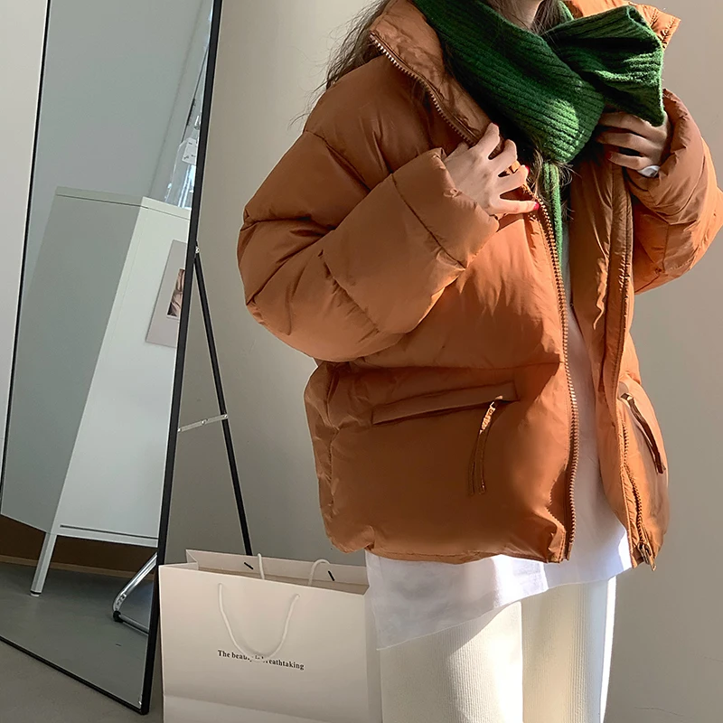 

Женский пуховик 2020, трехцветная теплая хлопковая куртка, Женское зимнее пальто, элегантная и модная женская парка, пальто
