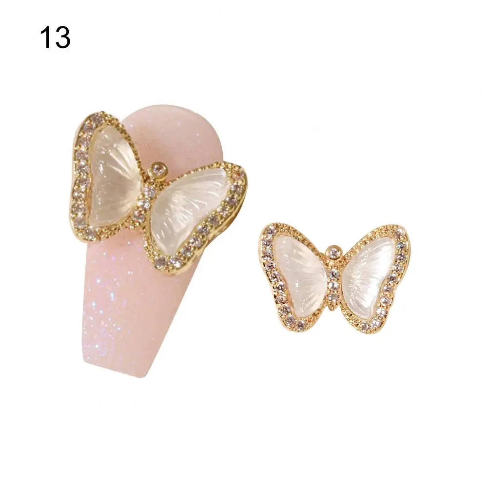 3d-бант цветок кристалл подвеска цепочка украшения для ногтевого дизайна