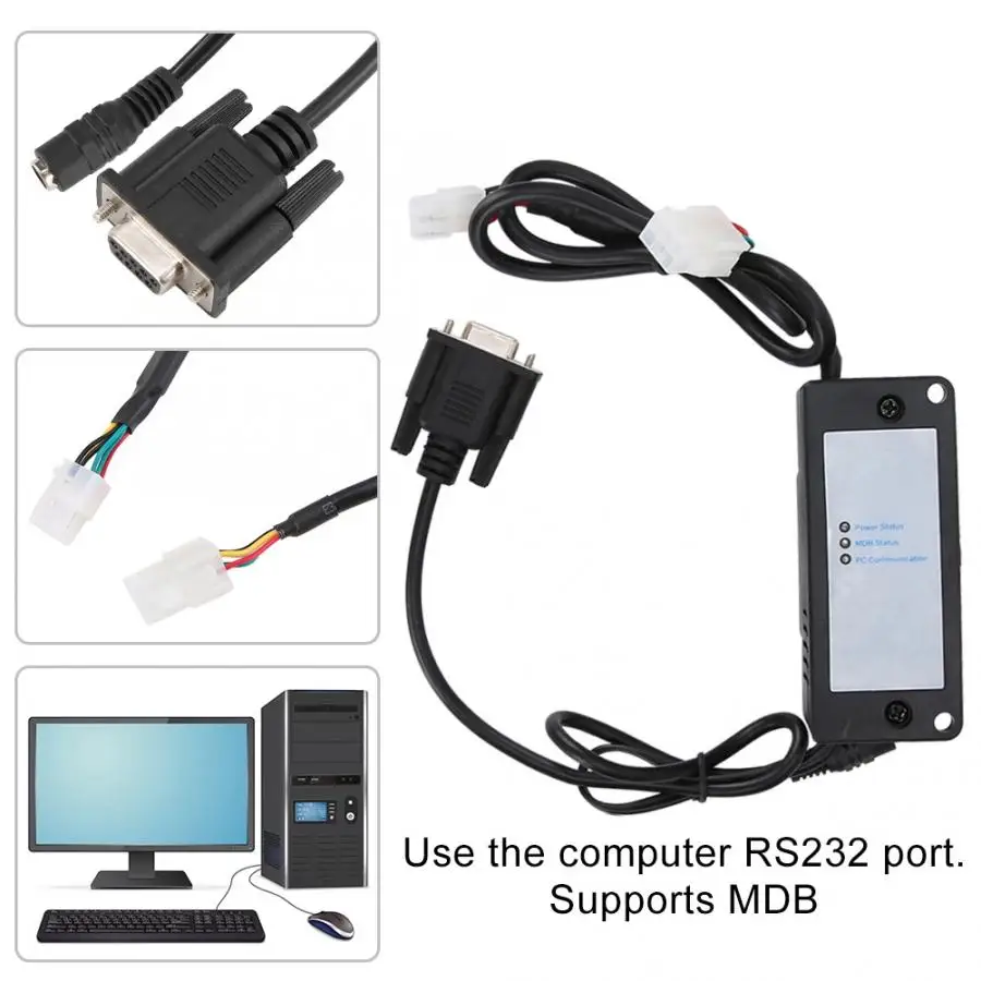 _ MDB устройство для оплаты к ПК RS232 конвертер RS232|Коробки передач и кабели| |