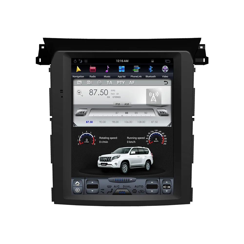 Автомагнитола в стиле Тесла на Android с вертикальным экраном GPS для Subaru Forester XV 2018 2019