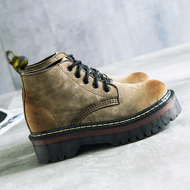 Женская обувь женские мотоботы женская матовые визуально увеличивающая рост С