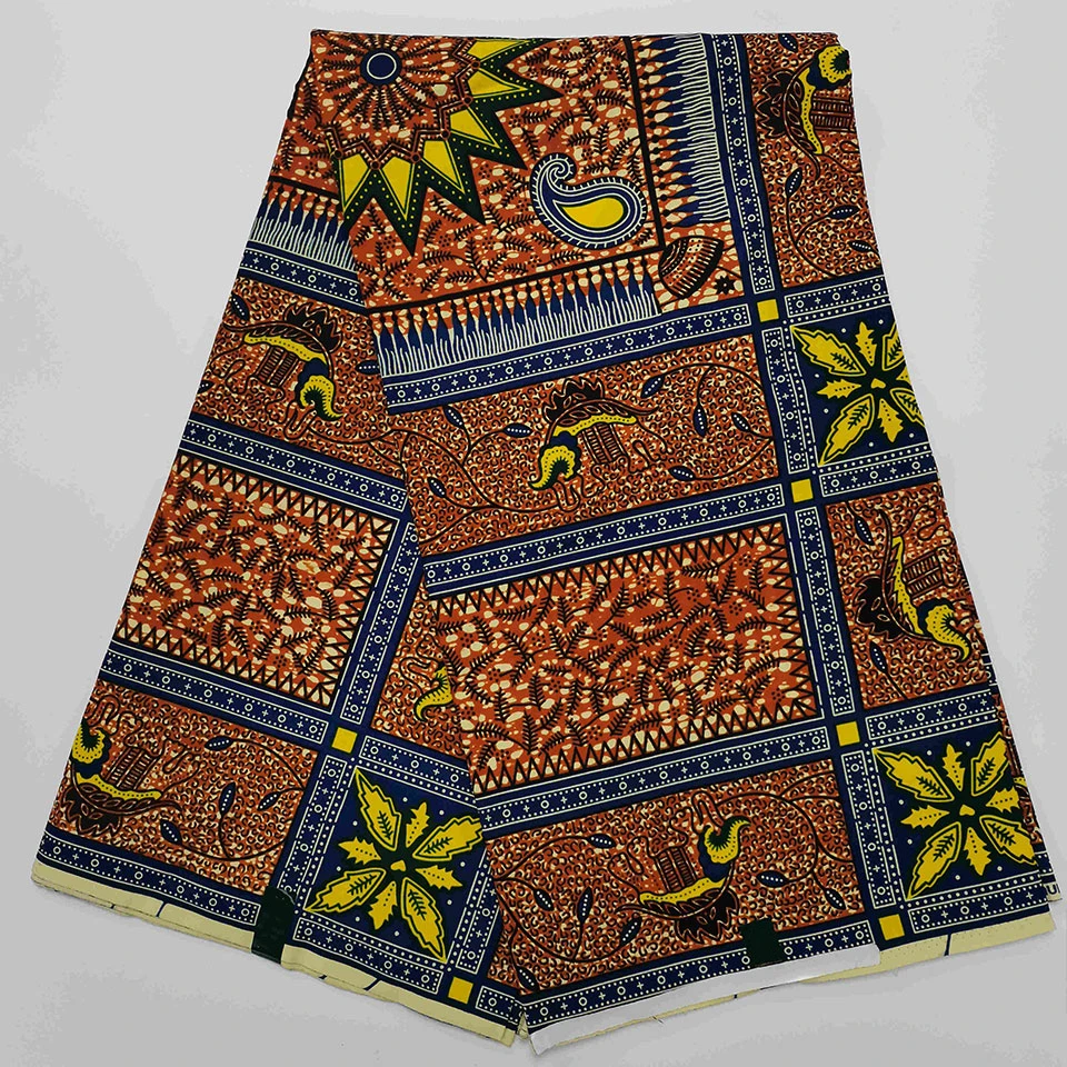 

6 Yards Mitex Wax Print/ African Fabrics Kitenge/Pagnes/Tissues Africain/ Lapa/Chitenge HS-164