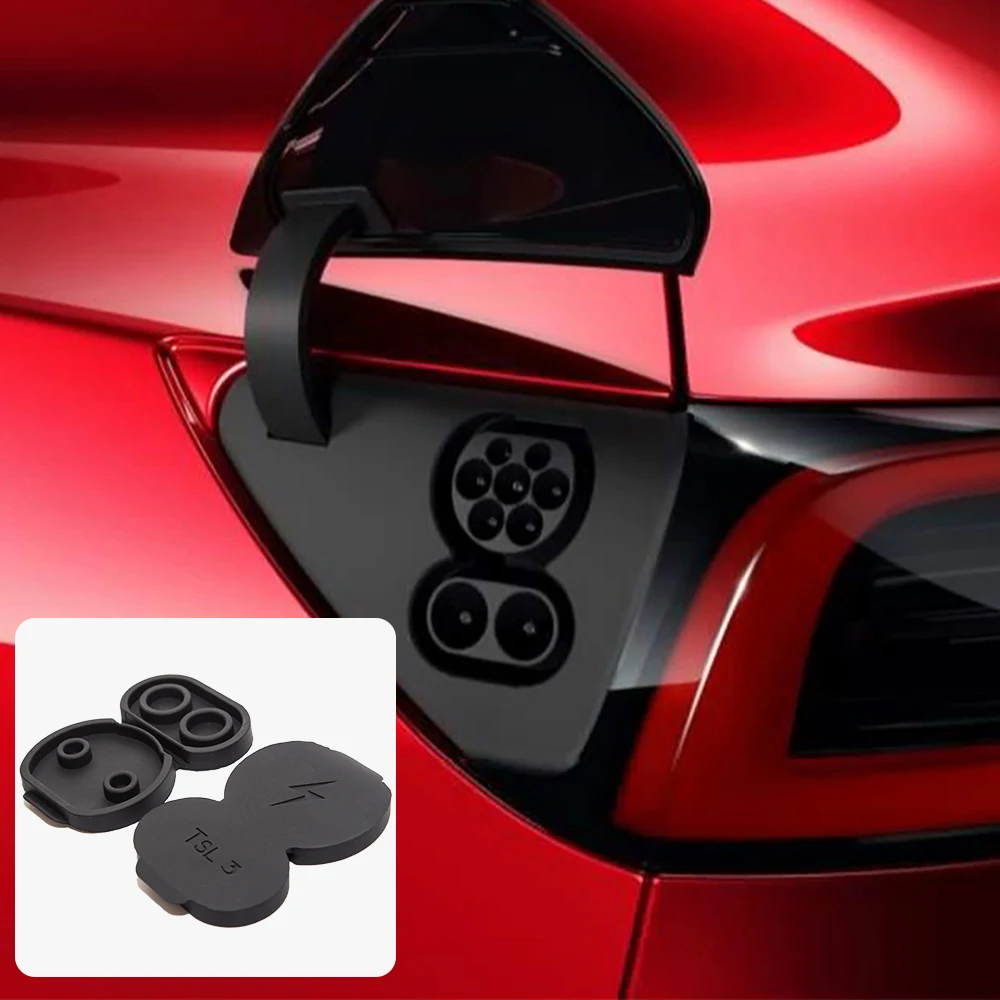 

Model3 Silicone Charging Port Waterproof Protective Cover For Tesla Model 3 2017-2020 Eur Version Car Tesla Model 3 Accessories
