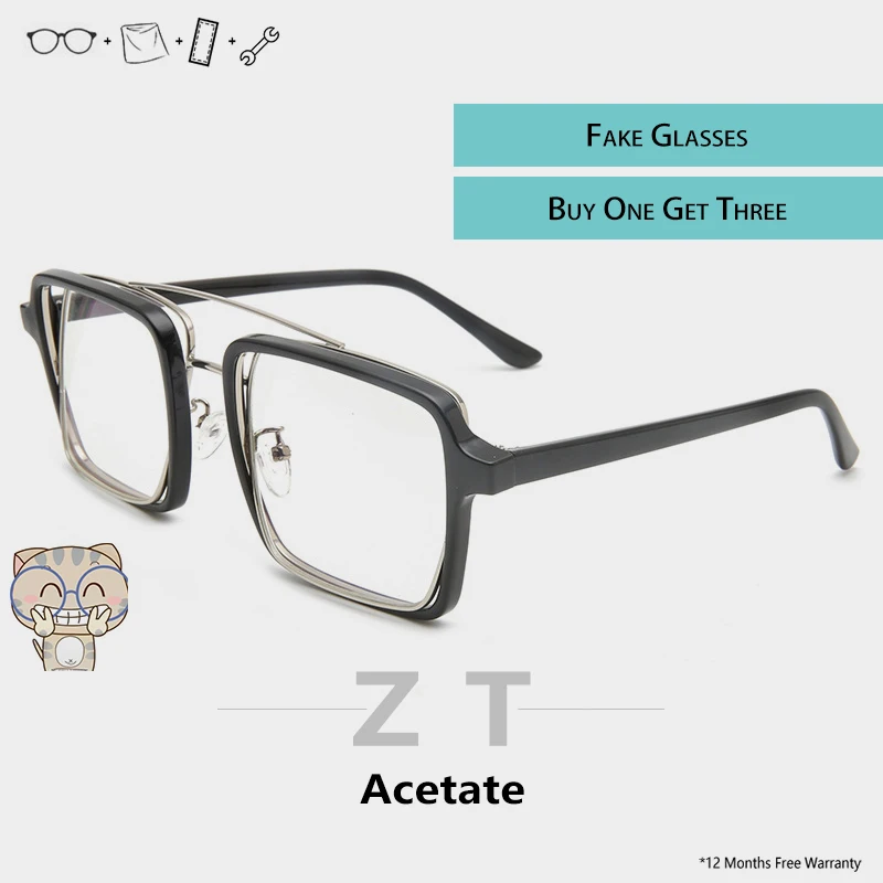 Женские прозрачные очки ZT Pilot дизайнерские Брендовые Lunette De Vue Femme оптические