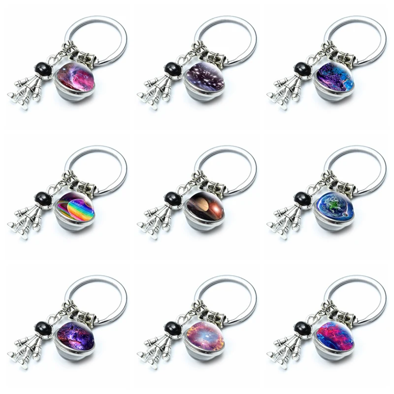 Брелок для ключей космонавт робот Космический космический человек солнечная