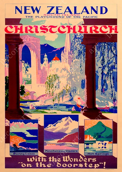 Новая Зеландия рыба дерево холст живопись винтажные настенные картины крафт