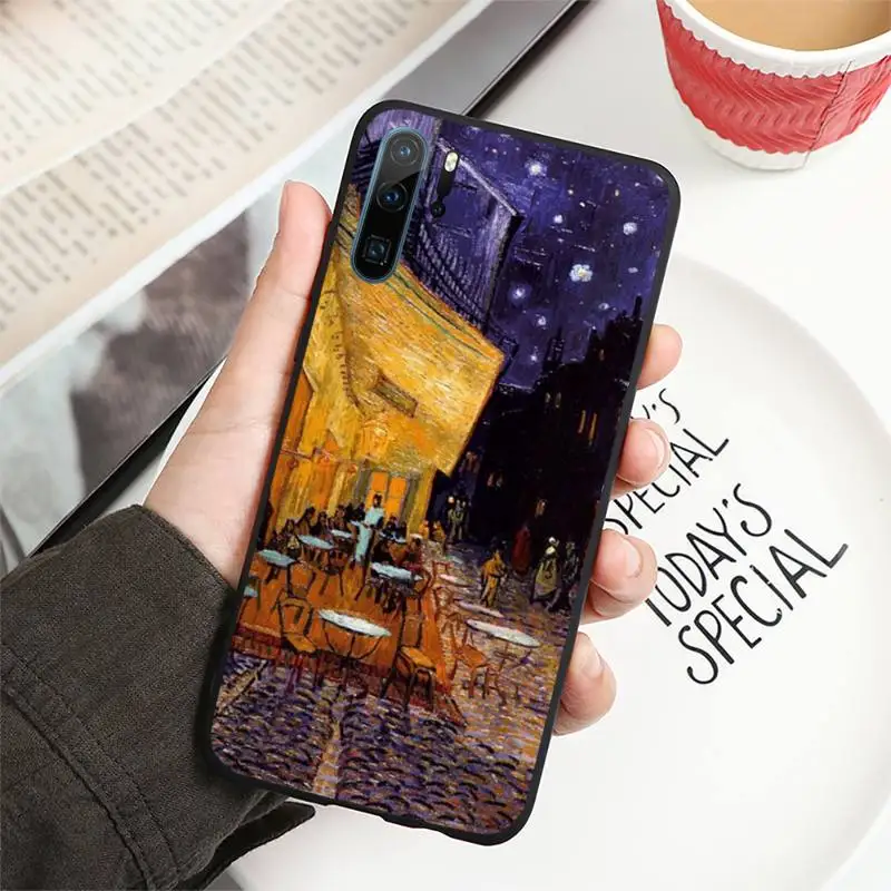

van gogh retro art painting Phone Case For Huawei honor Mate P 10 20 30 40 i 9 8 pro x Lite smart 2019 nova 5t