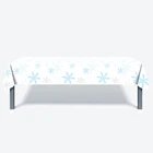 130*220 см рождественские снежинки праздничные тематические Планшеты на Рождество Зима Новый год Одноразовая Скатерть украшения вечерние