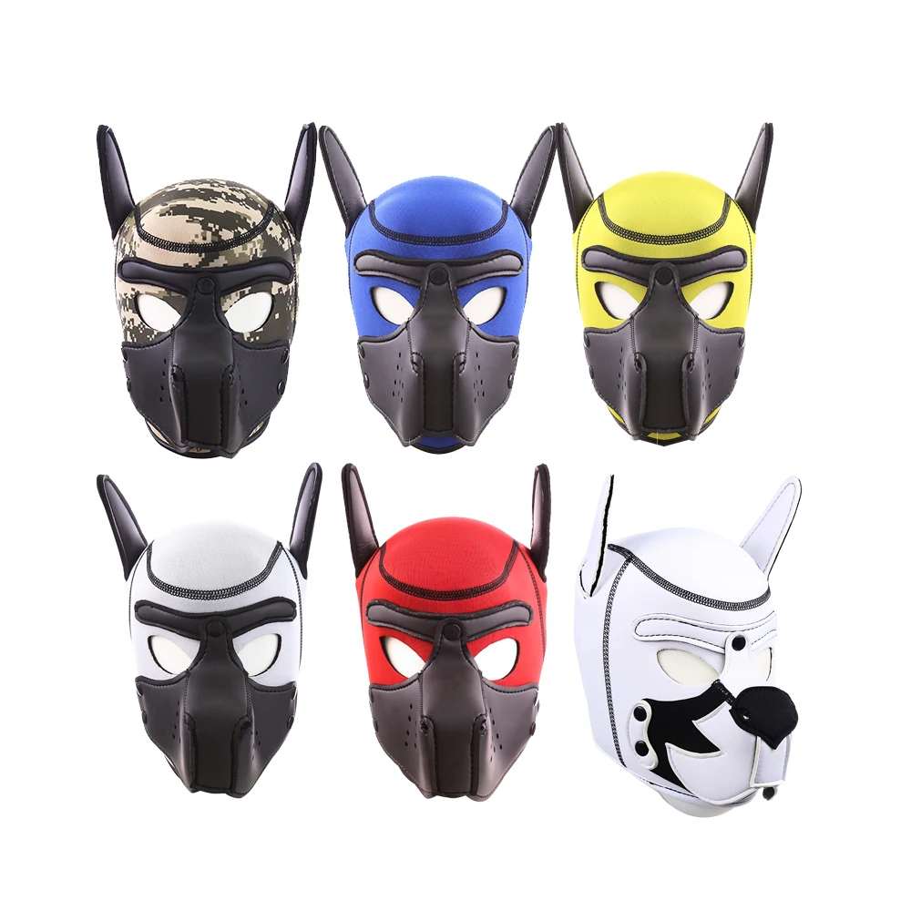 Фетиш-маска в виде кошки головной убор для собаки ролевых игр раб БДСМ бондаж