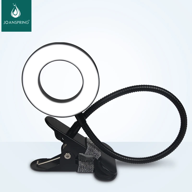 Высококачественная Черная настольная лампа с зажимом осветитель для макияжа