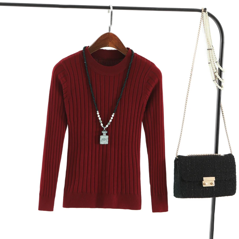 Sweaters ladies winter 2018 turtleneck warm wool sweater for women cropped black coltrui high neck jersey knitwear plus size | Женская