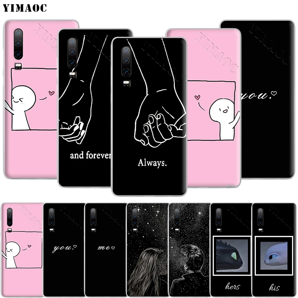 YIMAOC парный чехол для телефона пары парней Huawei P8 P9 P10 P20 P30 Lite Pro P Smart Z 2018 2019|Бамперы| |