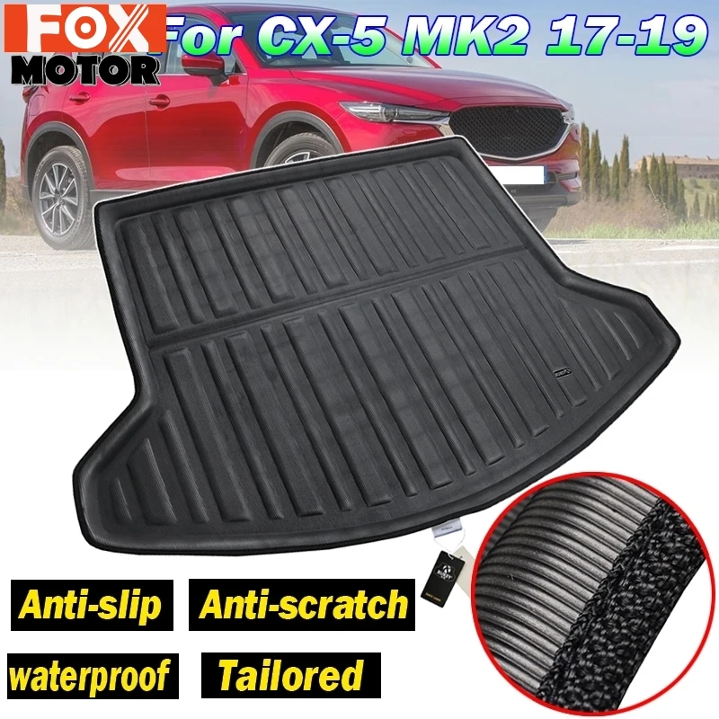 

For Mazda CX-5 CX5 MK2 2017 2018 2019 2020 2022 2nd Gen Car Rear Boot Liner Trunk Cargo Mat Tray Floor Carpet Mud Pad Protector