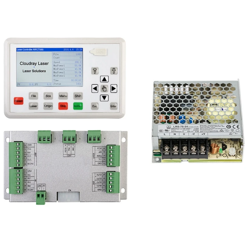 Промо-акция! Trocen AWC708S Co2 контроллер системы для гравировальная и режущая машина