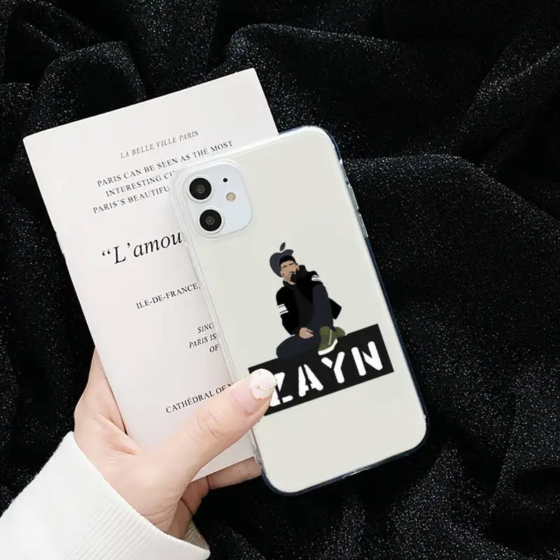 

fashion Zayn malik Aesthetic landscape Phone Case Transparent for iPhone 6 7 8 11 12 s mini pro X XS XR MAX Plus cover shell