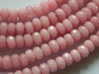5x8mm pink faceted morganite abacus stone loose beads 15 strand aaaaaaaaa free shipping