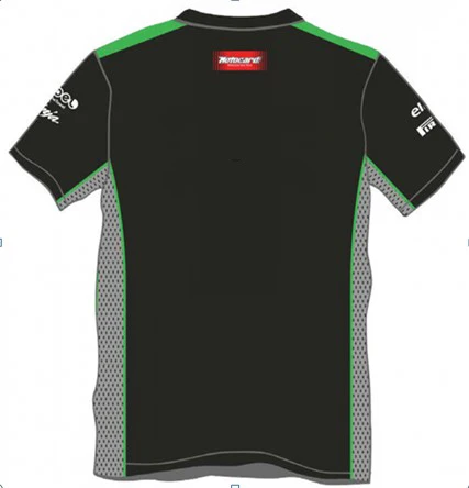 Футболка для мотоциклистов Kawasaki Motocard Team racing, Мужская футболка для мотоциклистов, мотогонок, Джерси