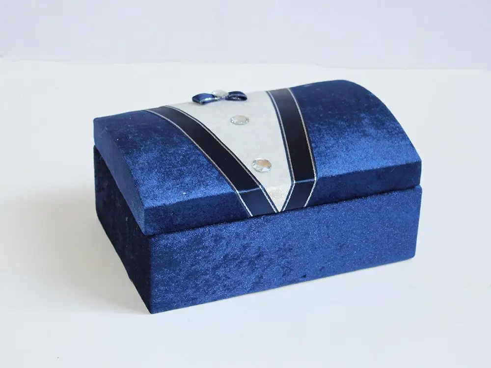

Groom Figured Velvet case Packing Navy Blue