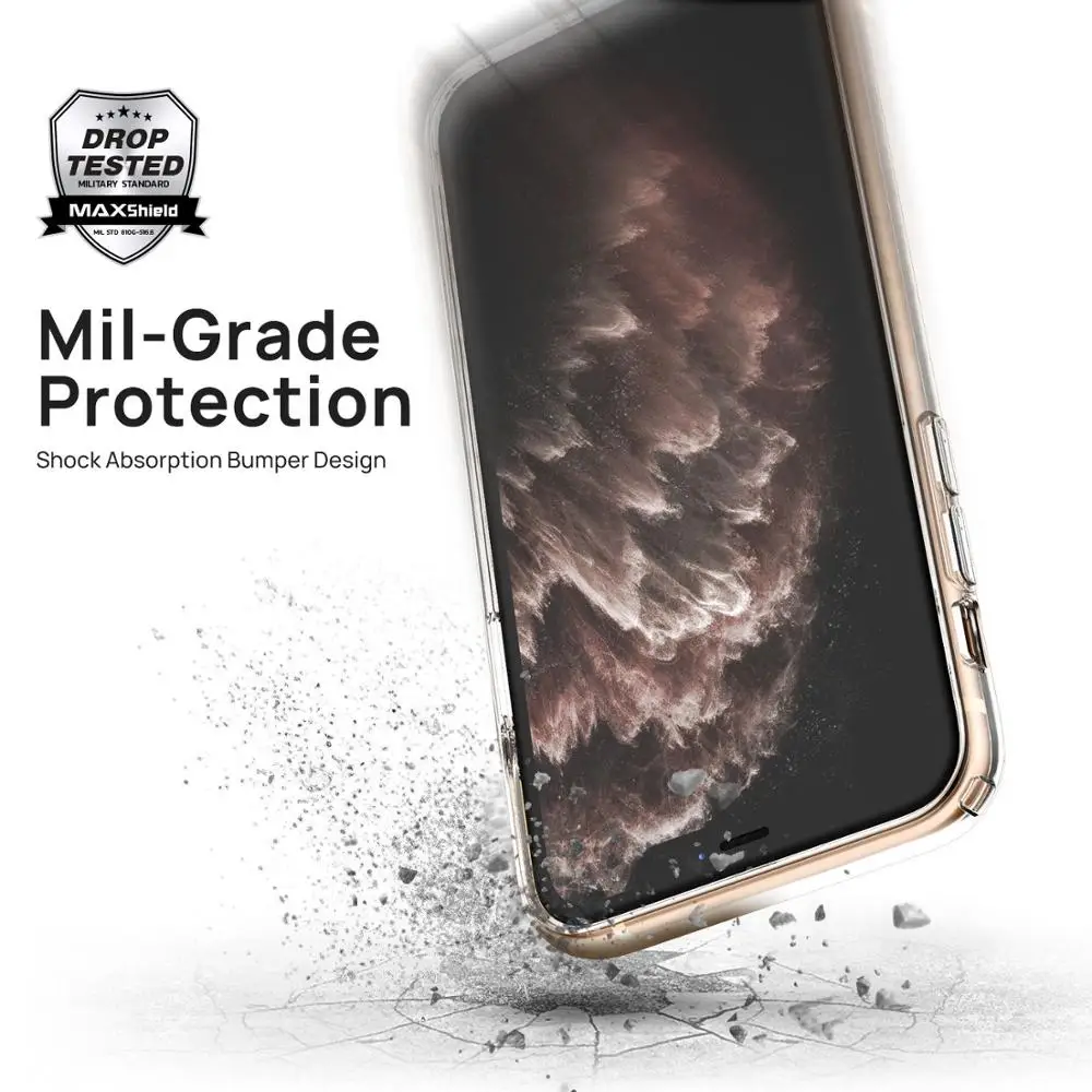 Ультратонкий прозрачный силиконовый чехол для телефона iPhone 11 Pro Max сверхмощный
