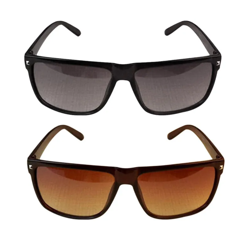

Retro Rivet Sunglasses Unisex Big Box Fashion Sunglasses Plastic Products Men Women Fashion Temperament 2020 New Style