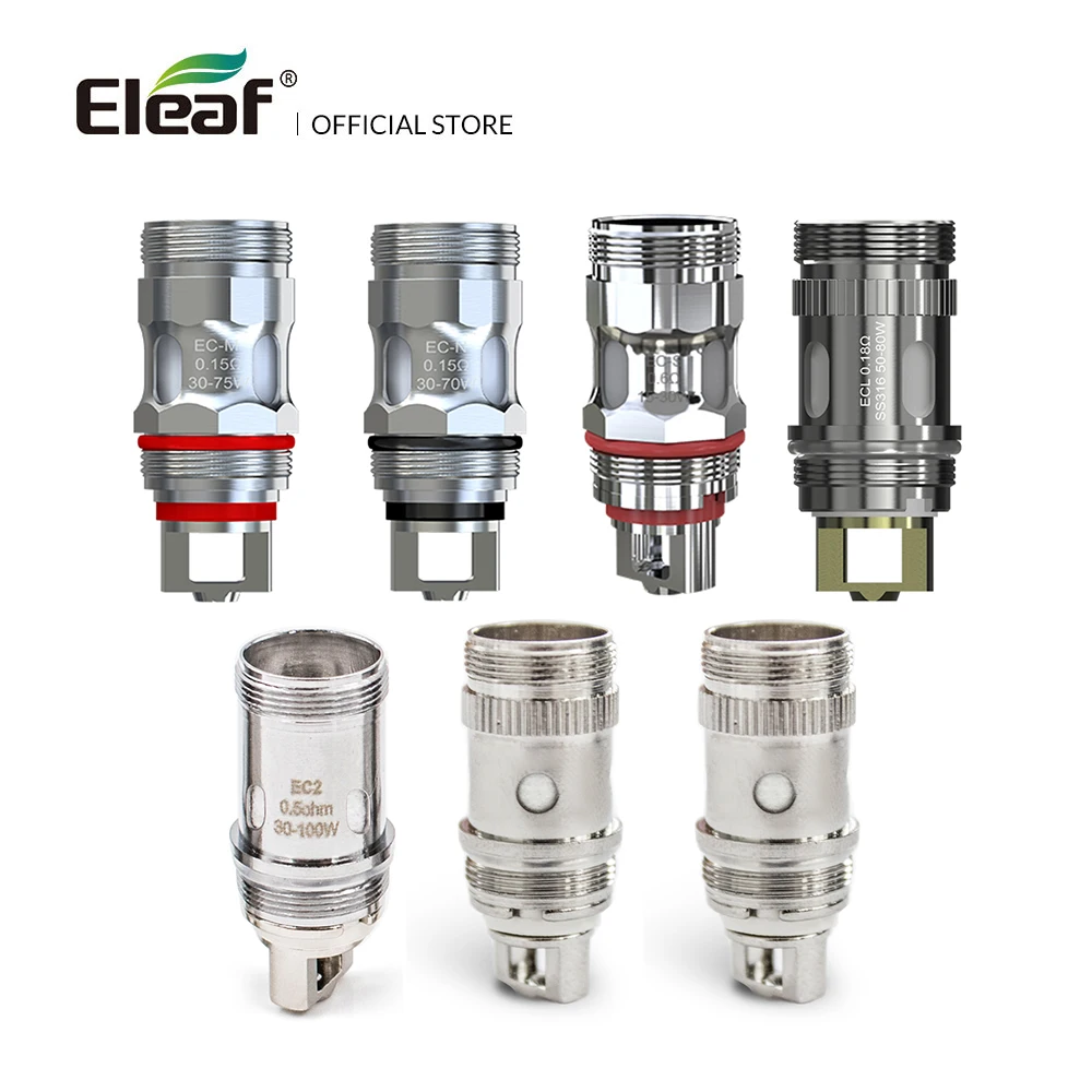 [RU] 5/10 шт. оригинальная головка Eleaf EC 0.3 Ом/0 5 Ом EC-M/катушка ECL для ijust 2/ijust s/melo 2/melo3/iJust2