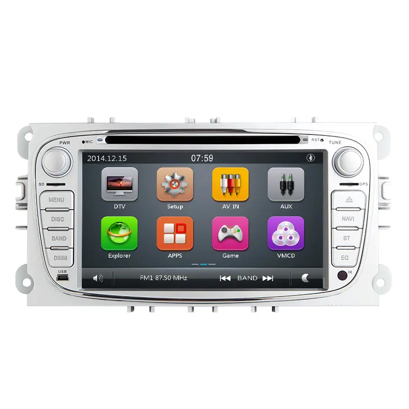 Автомобильный DVD-плеер 2Din для Ford Focus 2 Mondeo 4 C-Max S-Max Galaxy Kuga Transit Connect мультимедийная
