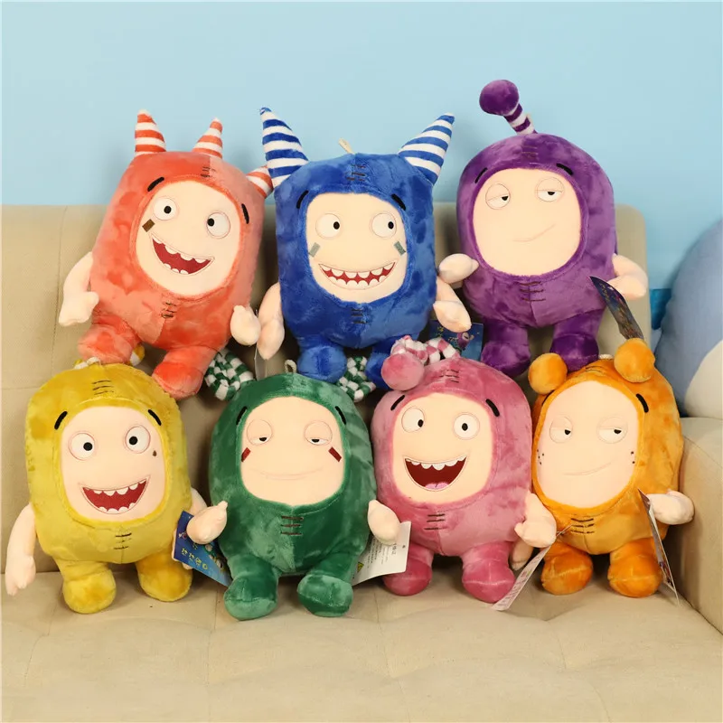 

2020 New Oddbods Cartoon Buuble Pogo Zee Jeff Fuse Slick Plush Toys Cute Stuffed Dolls For Kid Birthday Gift 35cm