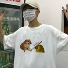 Женские футболки kpop с рисунком милой собаки, Прямая поставка, корейские футболки с коротким рукавом и графическим принтом, эстетические винтажные топы, милая одежда