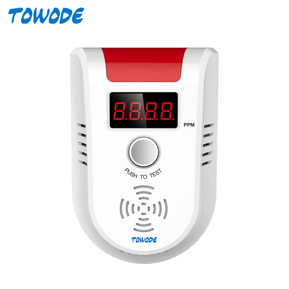 

Беспроводной датчик утечки газа TOWODE GD13, детектор с ЖК-дисплеем, работает с системой сигнализации W18 G18 W20 K52