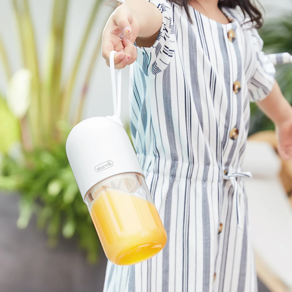 Xiaomi Deerma 300ml Портативный Lemon Соковыжималка Блендер мини форма капсулы