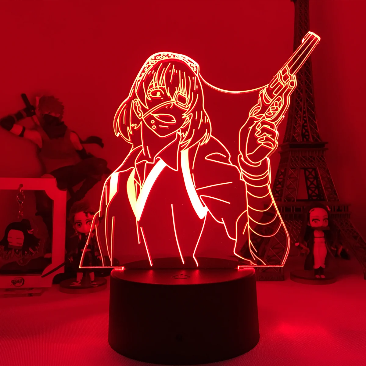 

Anime Lamp Jabami Yumeko From Kakegurui Compulsive Gambler Gift for Bedroom Decor Nightlight Cute Japanese Waifu Led Night Light