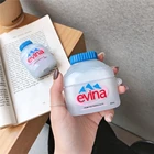 Французский чехол для беспроводных наушников Evian с минеральной водой, чехол для наушников Airpods pro 3 2 1, симпатичная силиконовая 3d-бутылка для гарнитуры