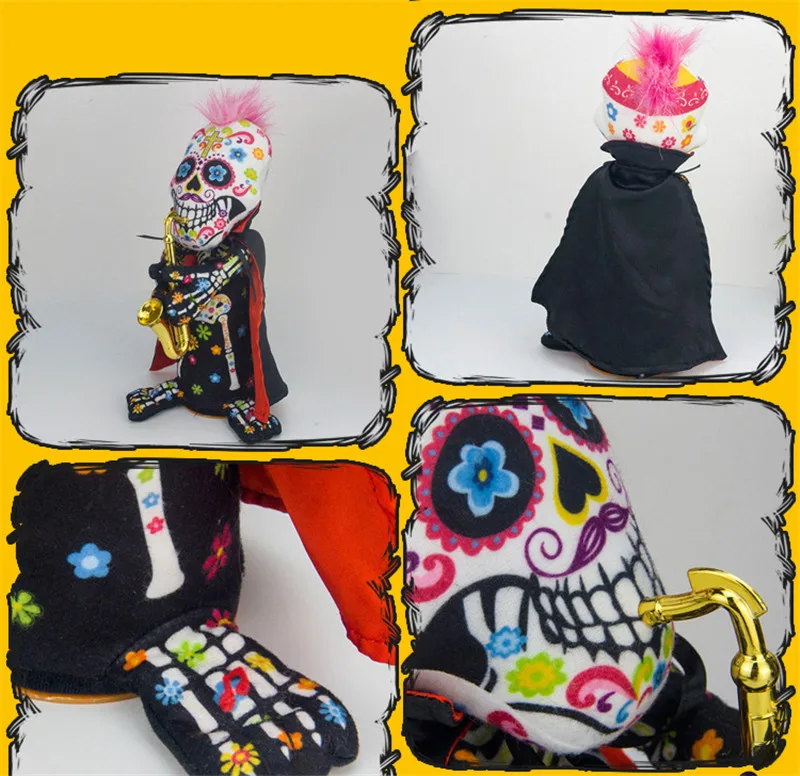 Хэллоуин плюшевые игрушки с контролем денег призрак Скелетон кости черепа