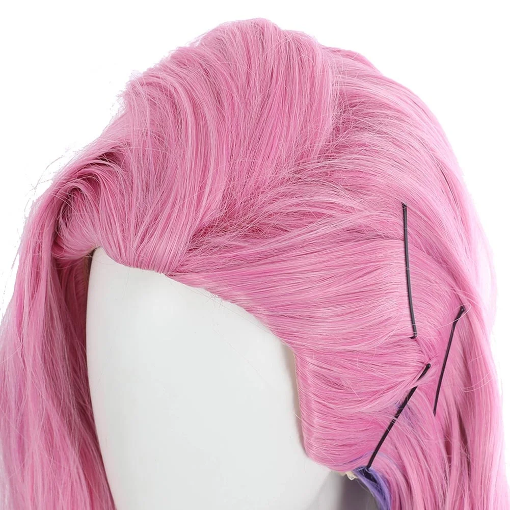 

LOL KDA Groups Seraphine Cosplay Wig 100cm Heat Resistant Synthetic Hair Carnival Halloween Party Props