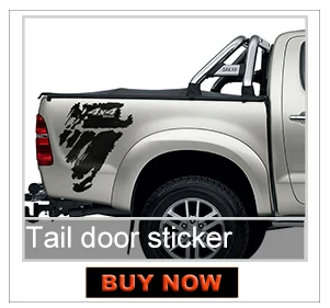 2 шт. hilux гоночный боковой полосой Графический виниловый стикер для TOYOTA HILUX ROCCO