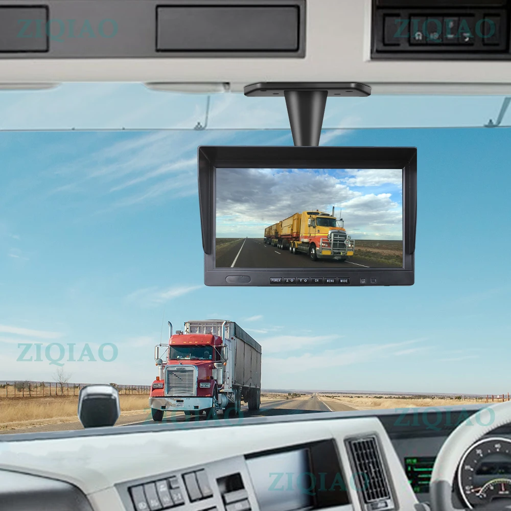 ZIQIAO 10 "Система видеонаблюдения для грузовика и автобуса AHD 4-канальный рекордер