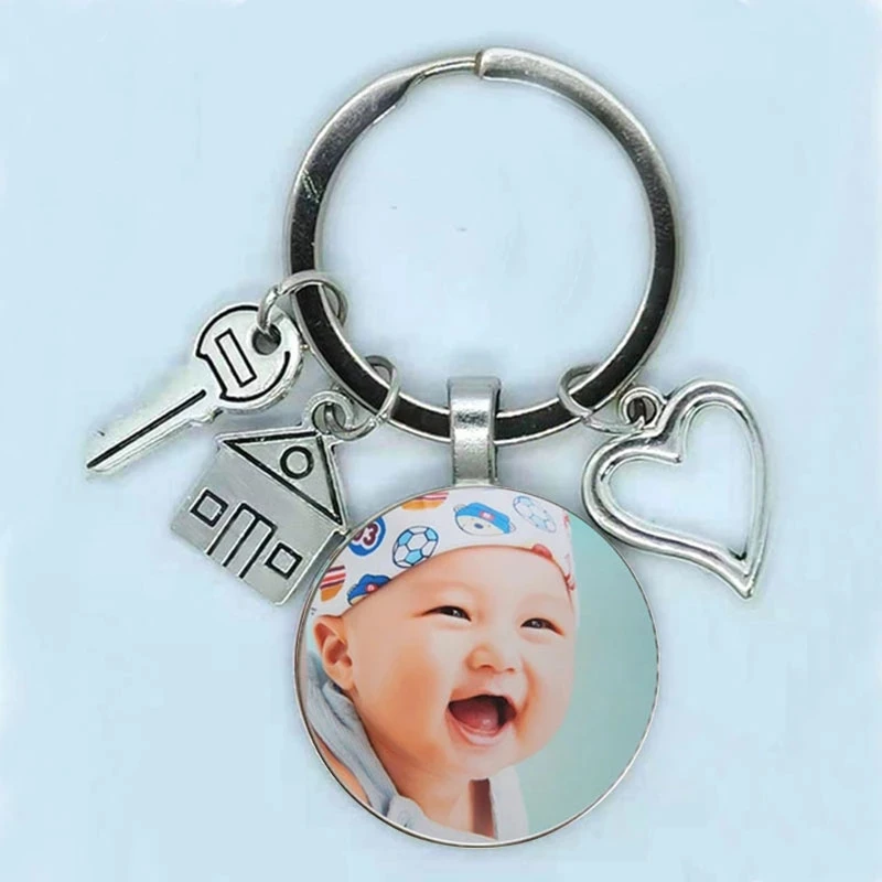 Новинка брелок из цинкового сплава под заказ для семейного портрета логотипа