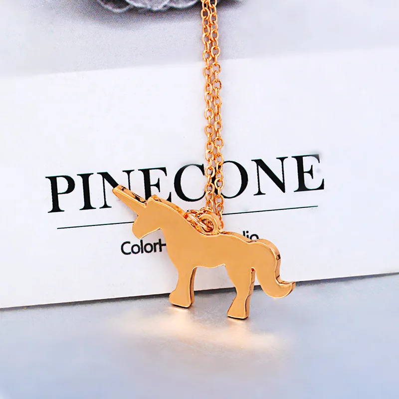 

Ornament Wholesale Unicorn Necklace Men's Trendy Necklace Trendy Accessories