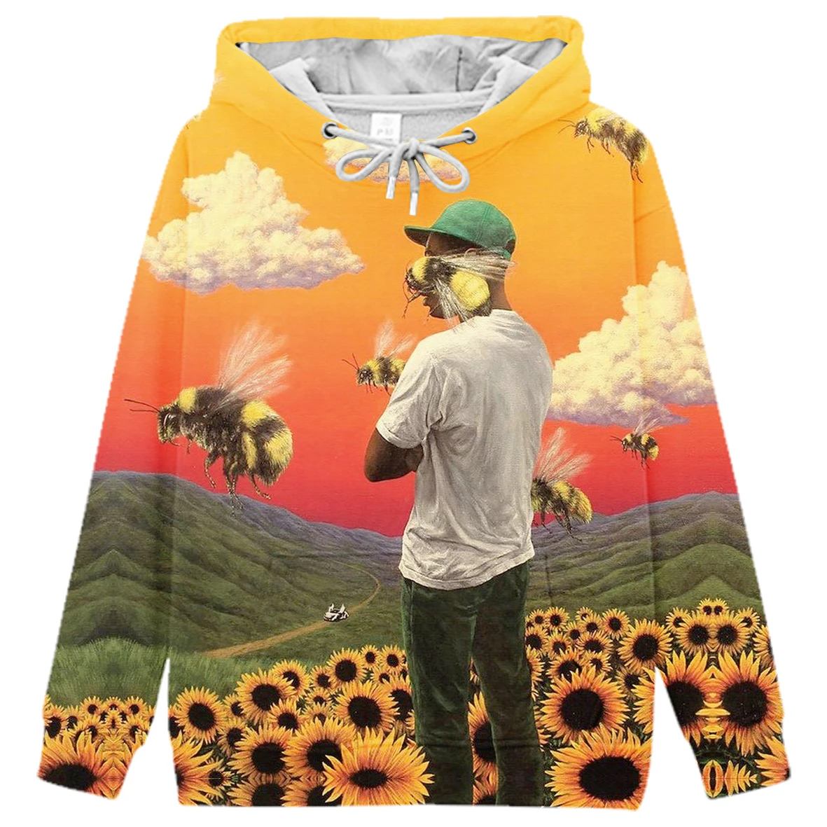 

Beautiful sunflower print 3D Kids Hoodies Flower pattern Sweatshirt Fashion Girls Hooded Long Sleeve Oversized Pullover Hoodie