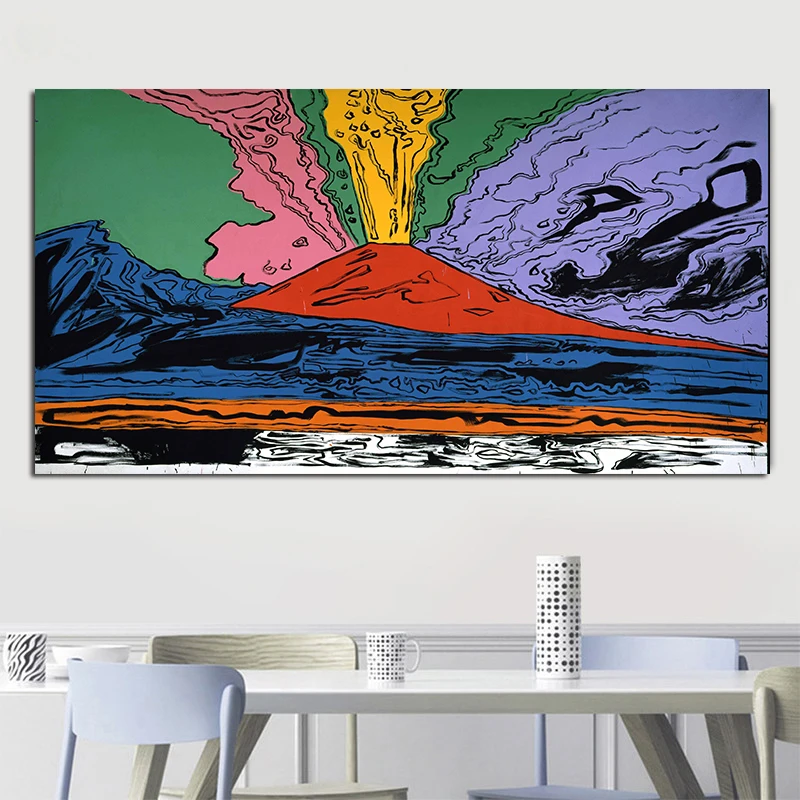 XINQI картина маслом для домашнего декора ANDY WARHOL Vesuvius плакат и принты настенные картины для гостиной картины на холсте без рамки