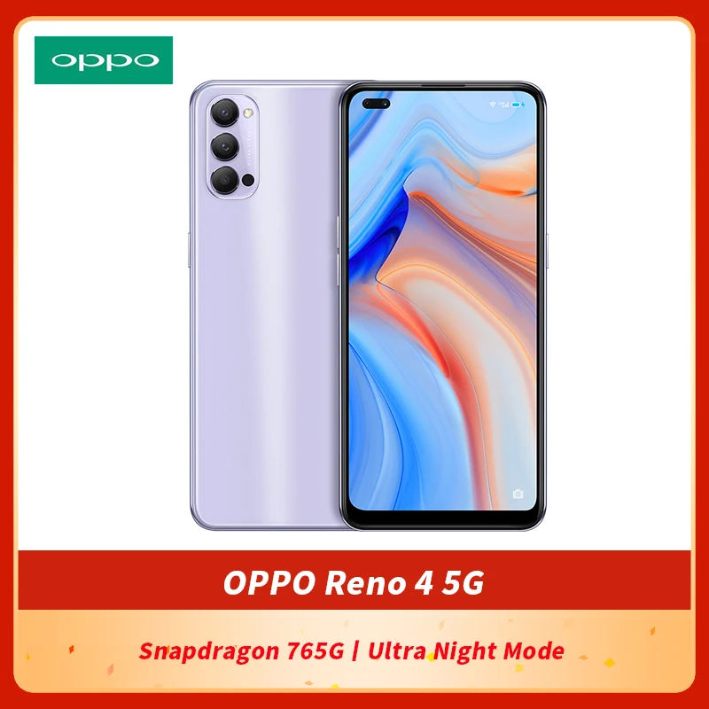 Смартфон OPPO Reno 4 5G AMOLED экран 6 дюйма Snapdragon 76 SA/NSA Hyper Boost 3.0 NFC Google Play оригинал |