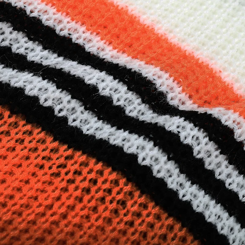 

Fashion Jumper Striped Sweater Women Autumn Winter Casual Full Sleeve Loose Knitted Pullovers Sweater Tops For Women 2020 New