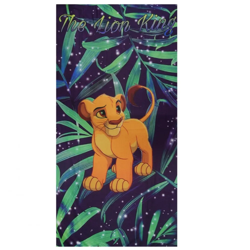 Летнее Детское Спортивное банное полотенце Disney с мультяшным изображением короля