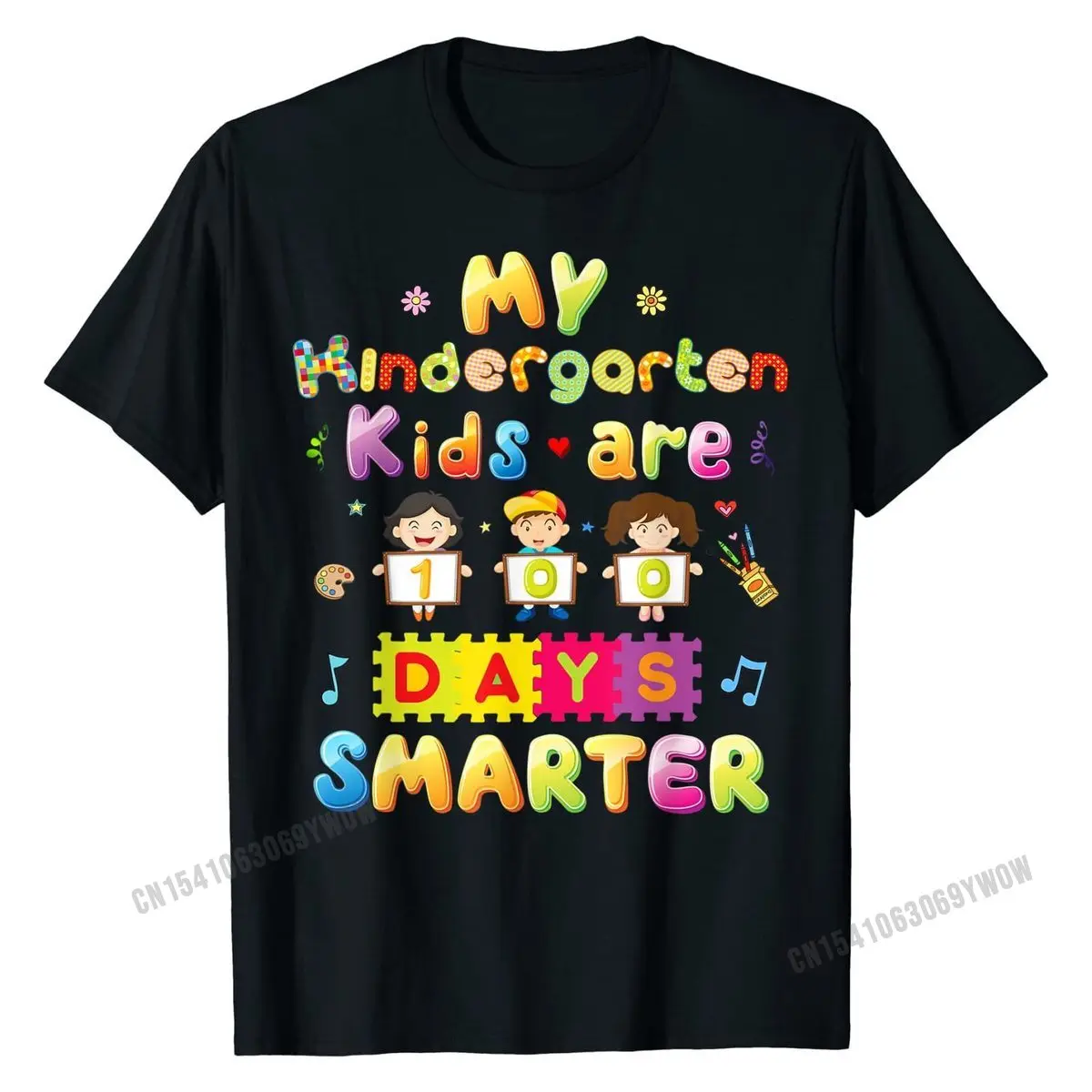 Мой Детский сад Дети 100 дней школы умнее футболка мужские свободные топы большого размера рубашки хлопковая Футболка семья