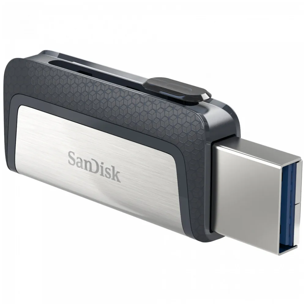 Флэш-накопитель SANDISK USB-C 64GB SDDDC2-064G-G46 (черный-серебряный 64 ГБ салазки) | Компьютеры и