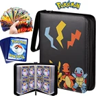 Альбом для Коллекционеров Карт с покемоном, двойной карман, портативный чехол для хранения аниме, игрушечный подарок для детей