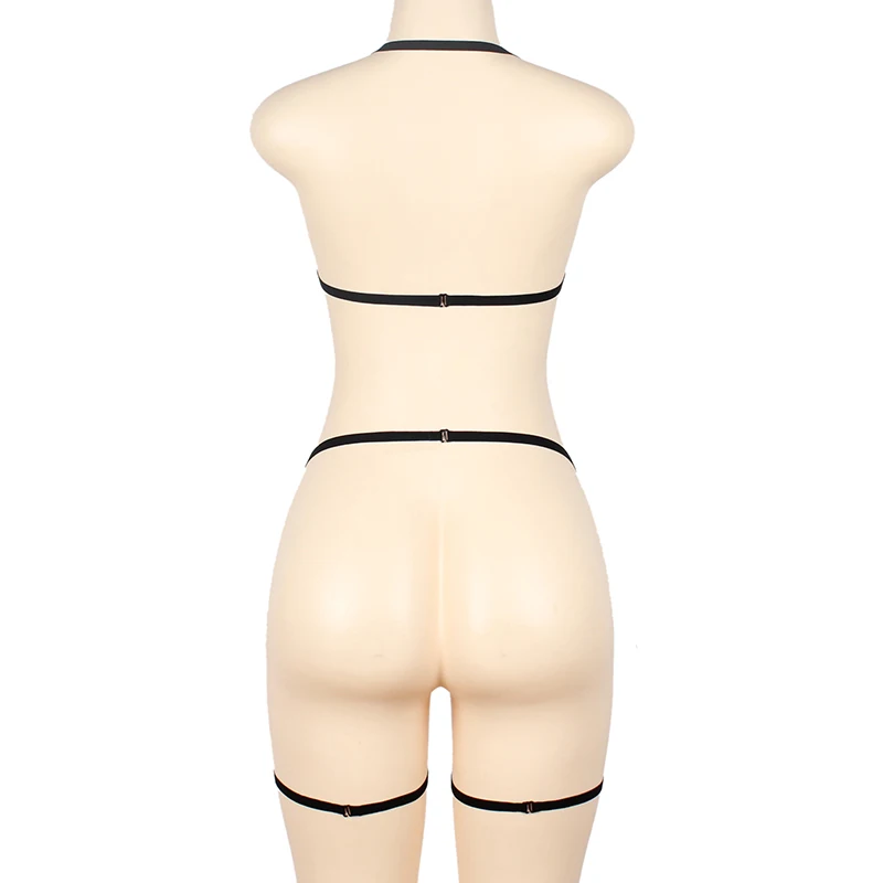 Пояс для тела, ремень для груди, в стиле панк, готика, для ног, подвязки, ремни размера плюс, эластичный, для танцевальной вечеринки, женский летний комплект нижнего белья