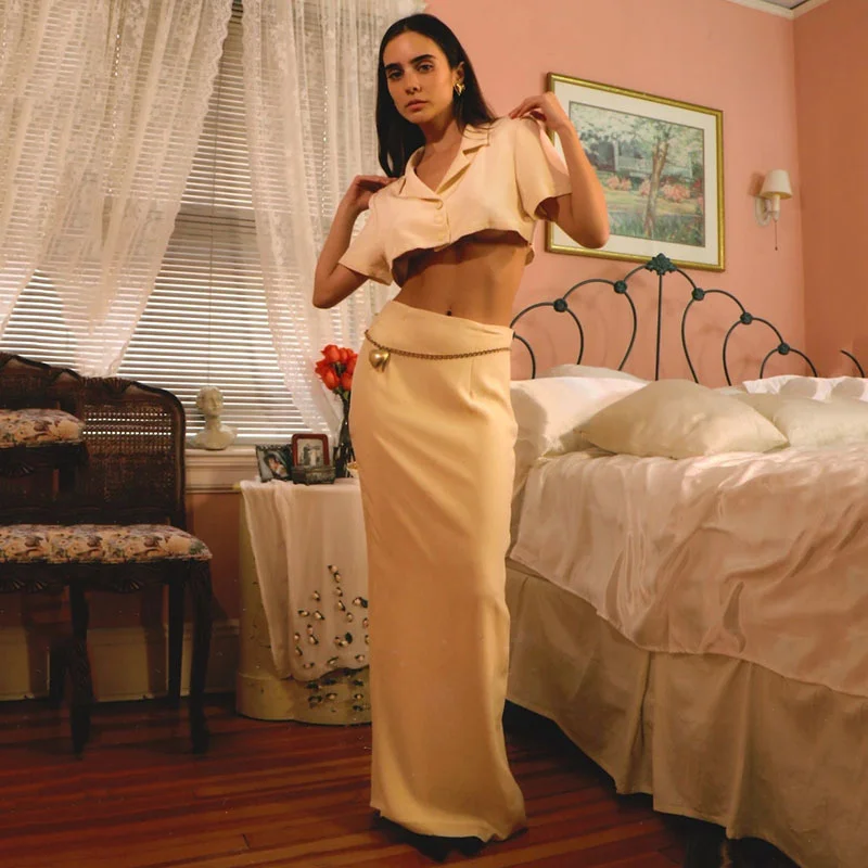 Женский Повседневный комплект из 2 предметов Articat блейзер и юбка на одной