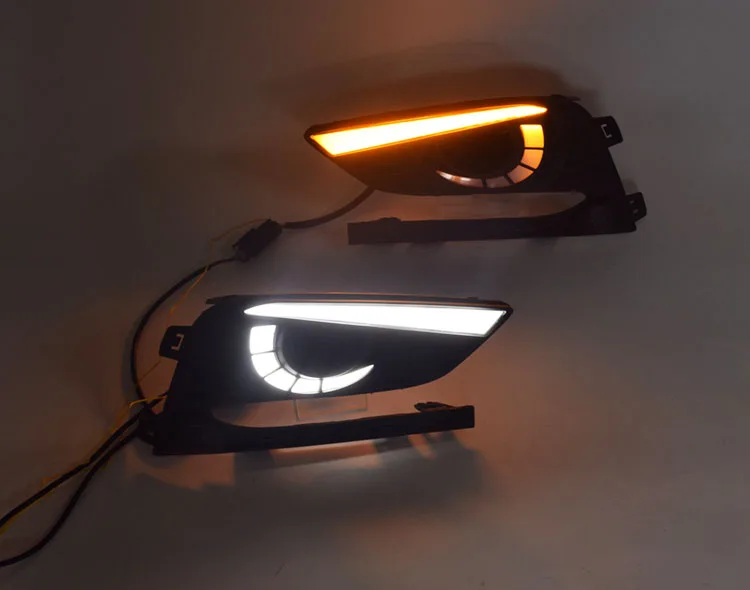 YUANEN 2 шт. DRL для Chevrolet Cruze дневные ходовые огни противотуманная фара крышка фары 12 в дневной сигнал для Chevy